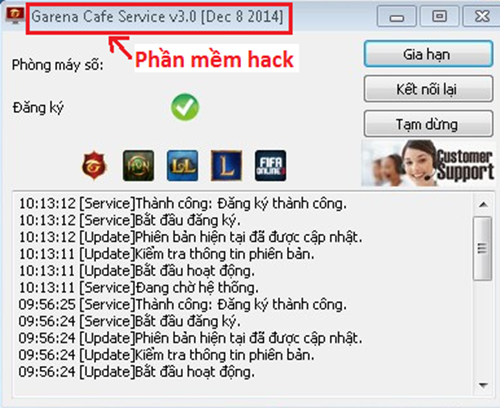 Garena đang cố gắng ngăn chặn nạn hack ưu đãi Gcafe.