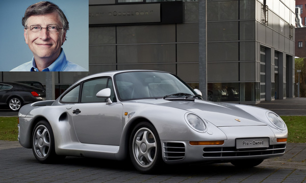  Đồng sáng lập, cựu CEO Microsoft, Bill Gates có vẻ thích những mẫu xe của Porsche. Ông có một bộ sưu tập xe Porsche và mẫu xe đắt giá nhất trong bộ sư tập này là chiếc Porsche 959. Bill Gates mua chiếc xe này từ 13 năm trước, thời điểm mà mẫu xe còn chưa được phê duyệt bởi cơ quan chức năng Mỹ. 
