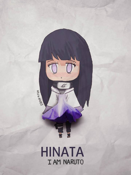 Bộ váy tím cực kì phù hợp với Hinata