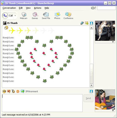  Giao diện một thời của Yahoo! Messenger 