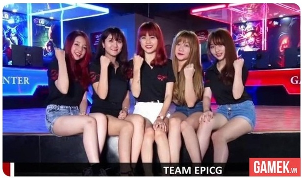 Team Epic Goddess sở hữu 5 hot girl trong làng LHMT Việt Nam.