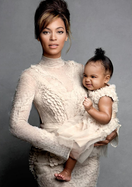 6, Chân dung của Beyonce và cô con gái nhỏ Blue Ivy chiếm vị trí số 6 trên bảng xếp hạng ( 2.3 triệu lượt like )