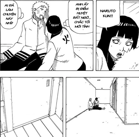 Naruto bất tỉnh nhân sự sau khi dính phải đòn hiểm từ cô con gái.