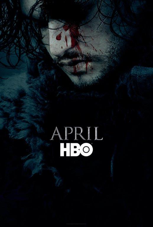 
Poster mới với khuôn mặt của John Snow cho thấy rằng anh sẽ còn xuất hiện nhiều trong mùa thứ 6 này.
