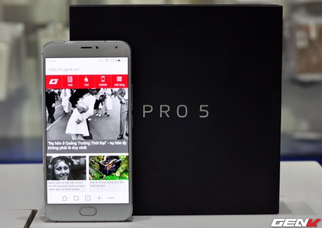  Meizu Pro 5 sở hữu màn hình 5,7 inch, độ phân giải Full HD 