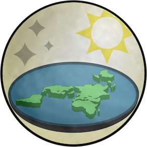  Logo của Hội Trái đất phẳng (Flat Earth Society) 
