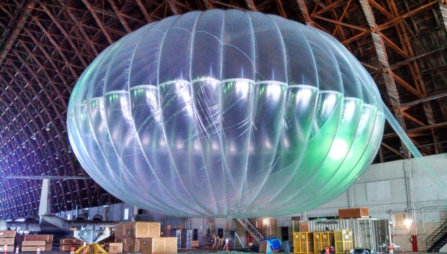  Google sẽ phát sóng Internet qua những quả khinh khí cầu 