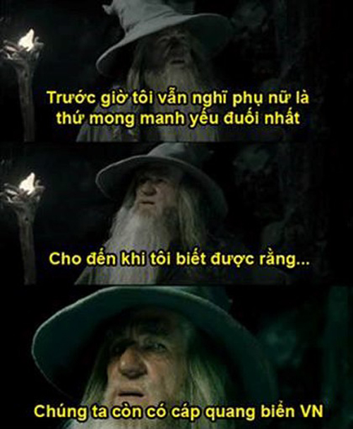 Pháp sư hùng mạnh của Middle-earth trong thế giới Chúa tể của những chiếc nhẫn cũng phải giật mình về độ mỏng manh của cáp biển Việt Nam