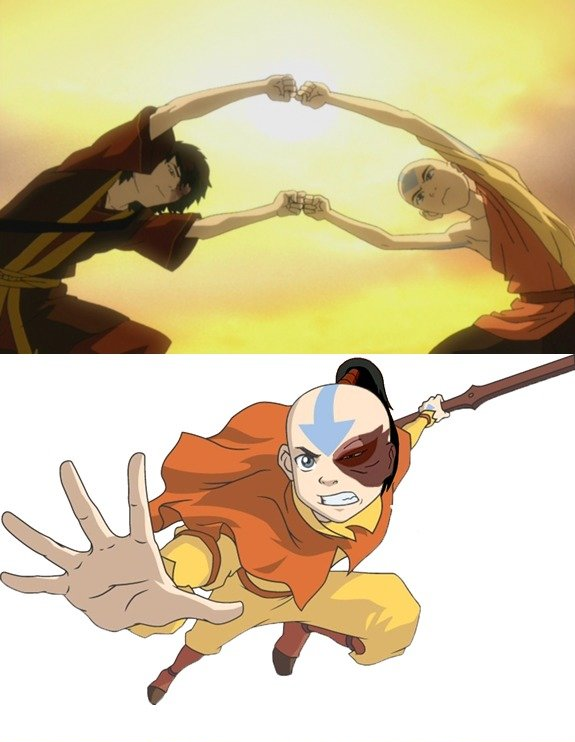 Aang - nhân vật chính trong Avatar: The Last Airbender cũng quyết định hợp thể chung với Zuko - kẻ thù mạnh nhất của cậu. Nhưng dường như nếu làm điều này, Aang sẽ bị thiệt.. một bên mắt.