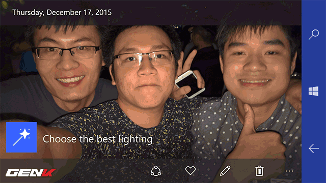 Thay đổi lượng flash sao cho phù hợp ở Lumia 950.