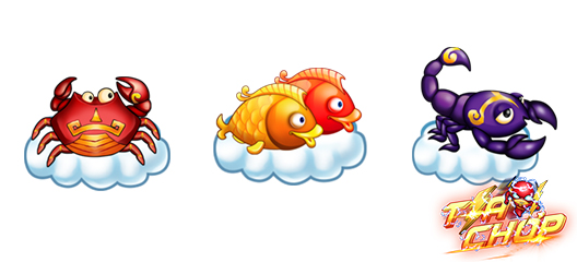
Cua, Cá, Bọ Cap cưỡi mây hiện thân của Cự Giải, Song Ngư và Thiên Yết
