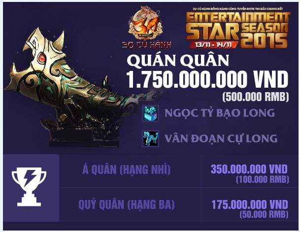 
Entertainment Star Season 2015 – đấu trường quốc tế dành cho game thủ Việt
