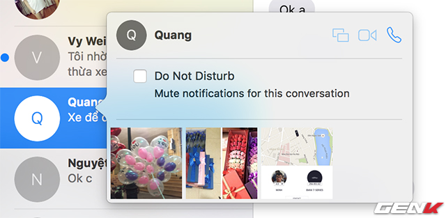  Force Click vào cuộc hội thoại trong ứng dụng Messenger để xem nhanh hình ảnh đã chia sẻ, tính năng Do Not Disturb,... 