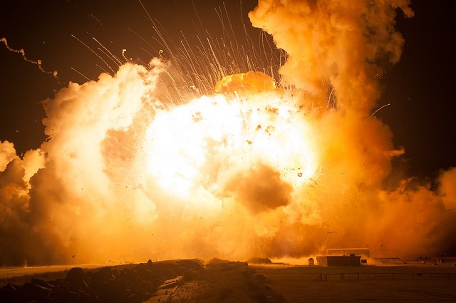  Tên lửa Antares phát nổ trong nhiệm vụ năm ngoái. 