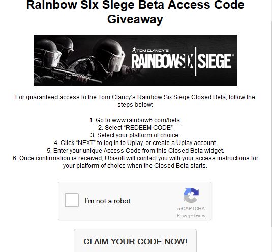 Cơ hội lấy code thử nghiệm bom tấn Rainbow Six Siege cho gamer Việt