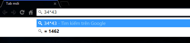  Bạn có thể tra cứu mọi thông tin trên Google, như làm phép nhân ở ảnh trên. 