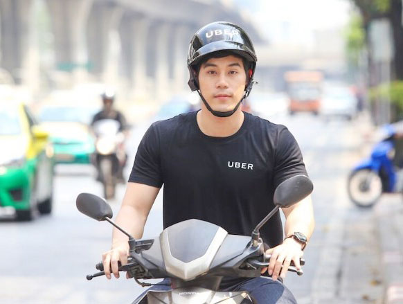  Thái Lan là thị trường đầu tiên tại Đông Nam Á được Uber thí điểm dịch vụ moto. Ảnh: Internet. 