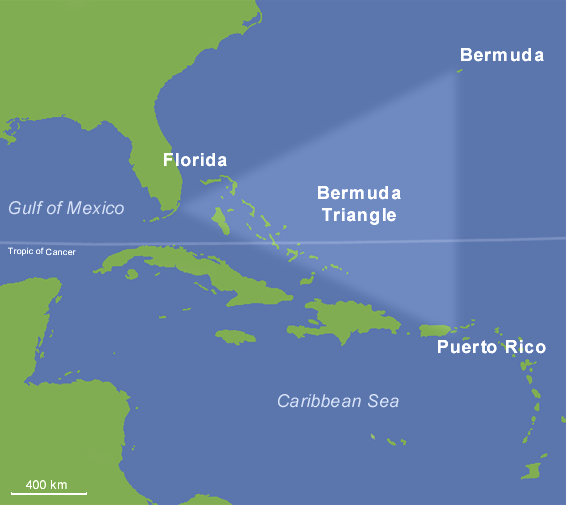 Tam giác quỷ Bermuda lừng danh 