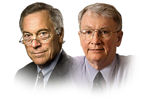  Hai nhà khoa học Steve Hanke (trái), và Richard Conn Henry (phải). 