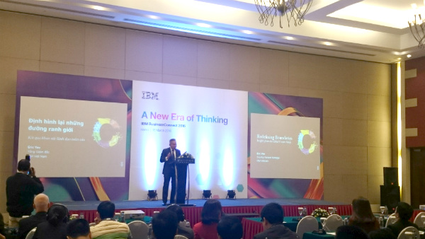  Ông Eric Yeo, Tổng Giám đốc IBM Việt Nam tại Hội thảo IBM BusinessConnect. 