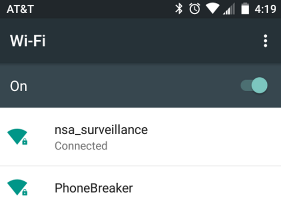  Mạng WiFi PhoneBreaker, đừng đùa vì nếu kết nối vào thiết bị của bạn có thể bị biến thành cục gạch ngay lập tức. 