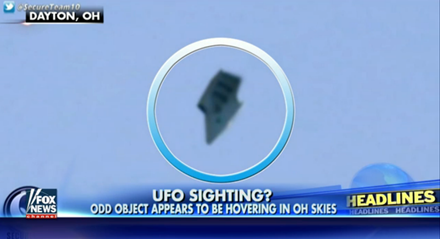 Vật thể bay có hình dáng kì lạ được phát hiện ở Dayton (Ohio, Mỹ).