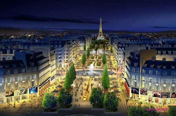  Hình ảnh đồ họa đầy sôi động của Paris nhái trước khi được tiến hành khởi công. 