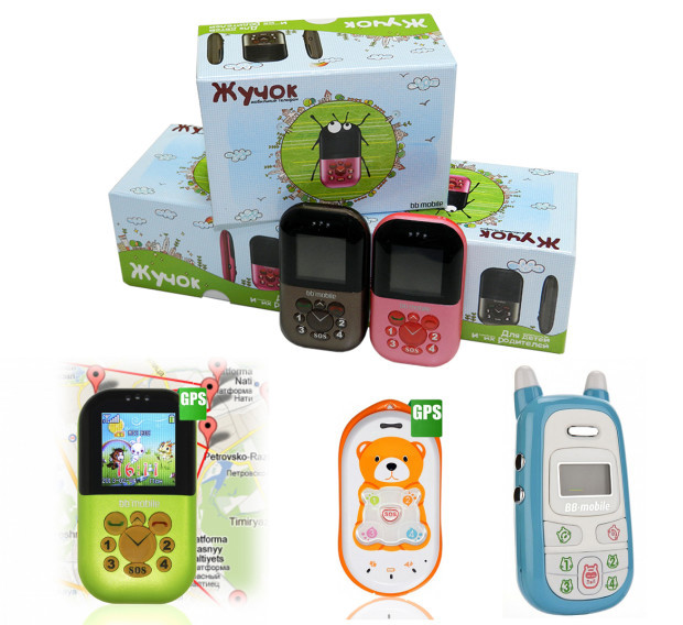  Điện thoại dành cho trẻ em bb-mobile Жучок (Con bọ) rất dễ thương do Nga sản xuất 