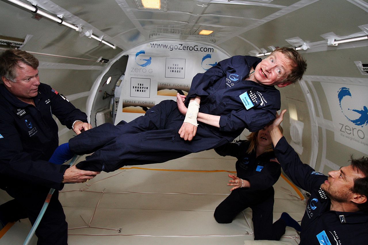  Nhà vật lý học Stephen Hawking trong môi trường không trọng lực 