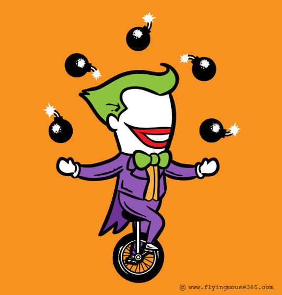 
Joker với bản tính điên rồ, không biết sợ là gì chắc sẽ thích hợp để diễn các trò mạo hiểm.
