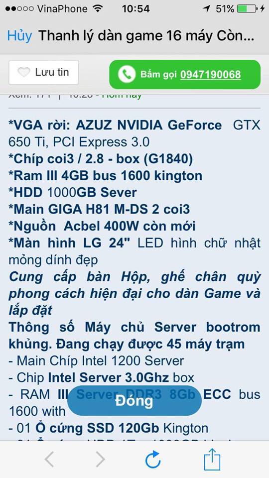 
Bài rao hết sức ngớ ngẩn với thương hiệu sai lè là AZUZ, CPU i3 G1840...
