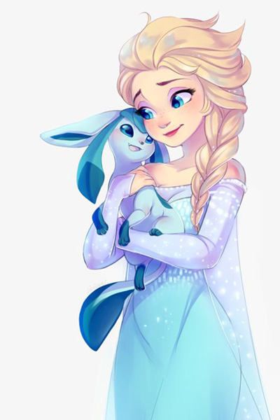 
Elsa + Glaceon
