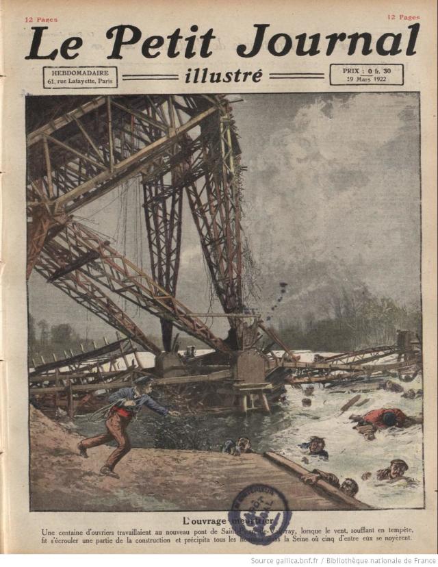 Hàng trăm công nhân đang làm việc tại công trường xây dựng cầu ở Pháp lâm vào tình thế vô cùng nguy hiểm khi giàn giáo tại 1 nhịp cầu bị sập. Đã có ít nhất 5 công nhân bị rơi xuống dòng sông Seine nổi tiếng.