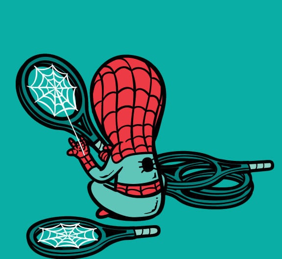 
Spider-Man có thể đi căng vợt Tennis, vừa đỡ tốn tiền dây mà hàng lại chất lượng
