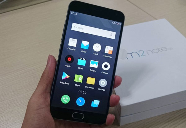  Smartphone M2 Note của Meizu. 