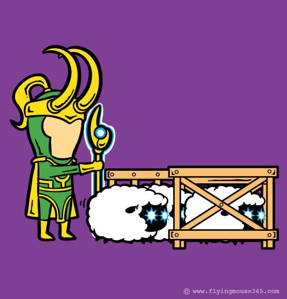 
Soái ca Lỗ Kì (Loki) với khả năng thu phục kẻ khác có thể dùng để chăn cừu... hay chăn bò cũng được.
