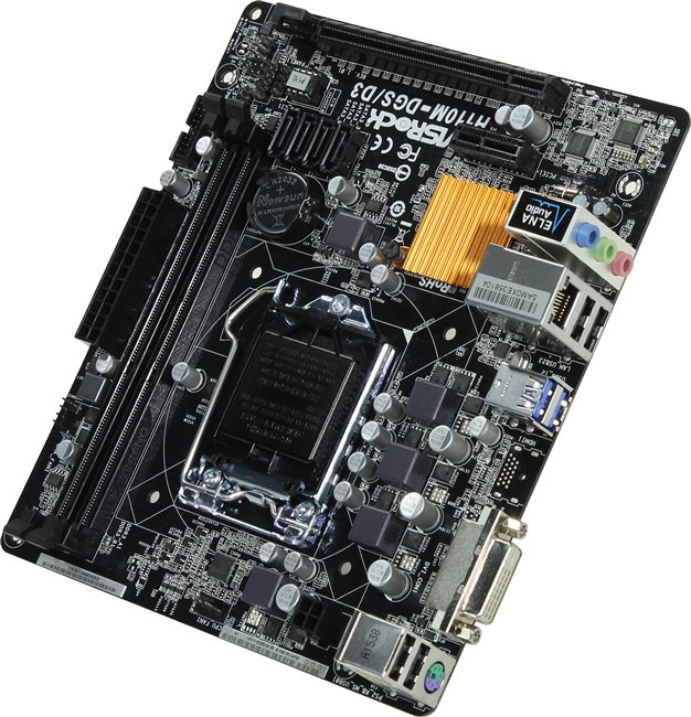  Asrock H110M-DVS/D3 nhỏ gọn và có giá thành hợp lý. 