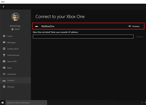 
Chọn đúng tên máy Xbox One muốn kết nối
