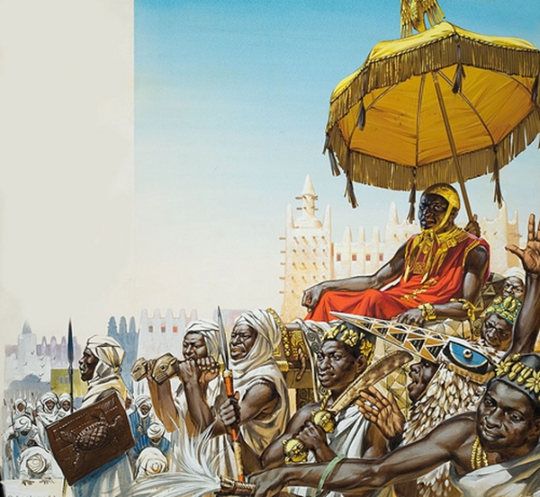 Mansa Musa lên ngôi năm 1312, trong lúc Mali đã là một Đế quốc hùng mạnh và nắm trong tay các tuyến đường thương mại trọng yếu. 