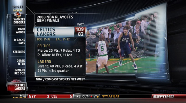 
Thông số chi tiết của hệ thống theo dõi trên kênh ESPN.
