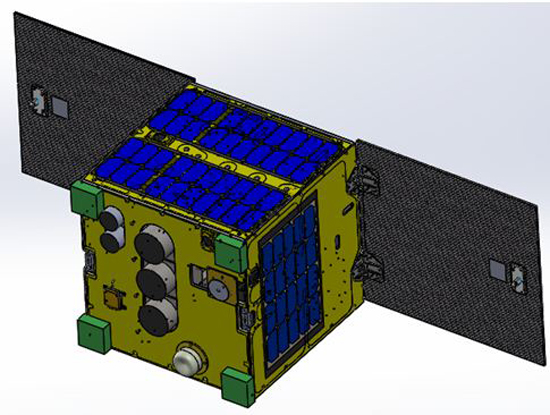  Mô hình vệ tinh MicroDragon của Việt Nam (Nguồn ảnh: VNSC) 