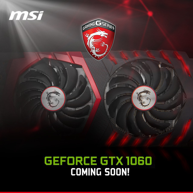 
Hình ảnh lộ diện của MSI GTX 1060 GAMING X.
