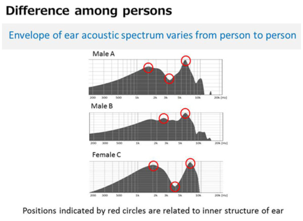 Tai của mỗi người sẽ có quang phổ âm thanh khác nhau.