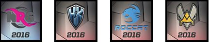 
Từ trái sang: NRG Esports, H2K Gaming, Roccat Gaming, Vitality Gaming.
