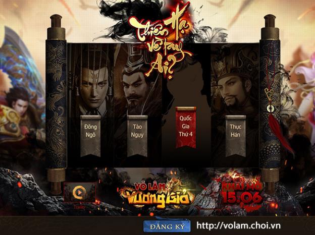 Võ Lâm Vương Giả - Webgame mới với “Quốc Gia thứ Tư” về Việt Nam