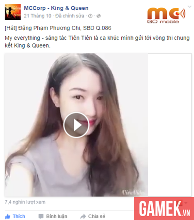 
Hình ảnh bài dự thi tài năng King &amp; Queen của Phương Chi
