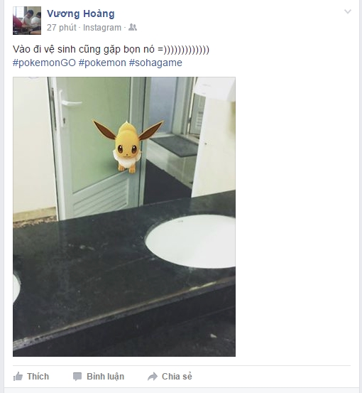 
Bá đạo nam thanh niên bắt được Pokemon trong nhà vệ sinh nữ
