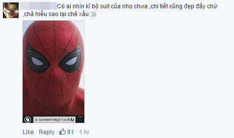 
Một anh chàng ủng hộ hình ảnh mới của Spider-Man bởi nó bám khá sát phiên bản đầu tiên trong comic
