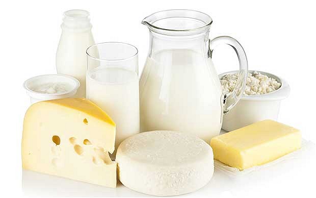 Sữa và các sản phẩm từ sữa như sữa chua, bơ, phô mai...