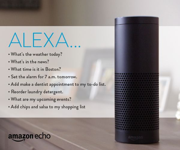  Alexa trên chiếc loa thông minh Echo của Amazon 